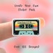 Mini Retro Cassette Stickers Small Waterproof Waterbottle Stickers Tiny Stickers for Phone Case 