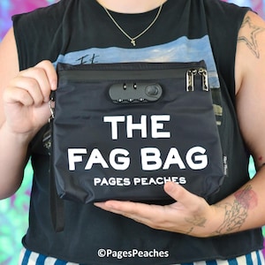 The Fag Bag Locking Smell-Proof Pouch: Secure Stash Storage (Carbon Lined, Wristlet)