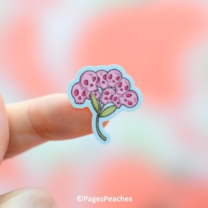 Small Skull Bouquet Stickers Skeleton Flowers Mini Waterproof Waterbottle Stickers Tiny Stickers for Phone Case