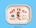 Hot To Go Rolling Tray Rolling Tray 7x5.5 Metal Travel Tray for Weed Cute Stash Tray Funny 420 Gift Small Rolling Tray