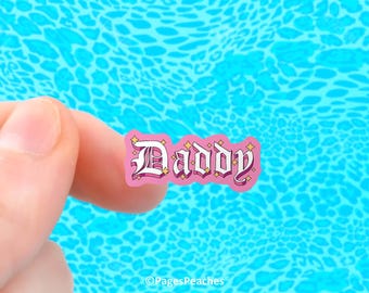 Mini Daddy Stickers Small Waterproof Phone Case Vinyl