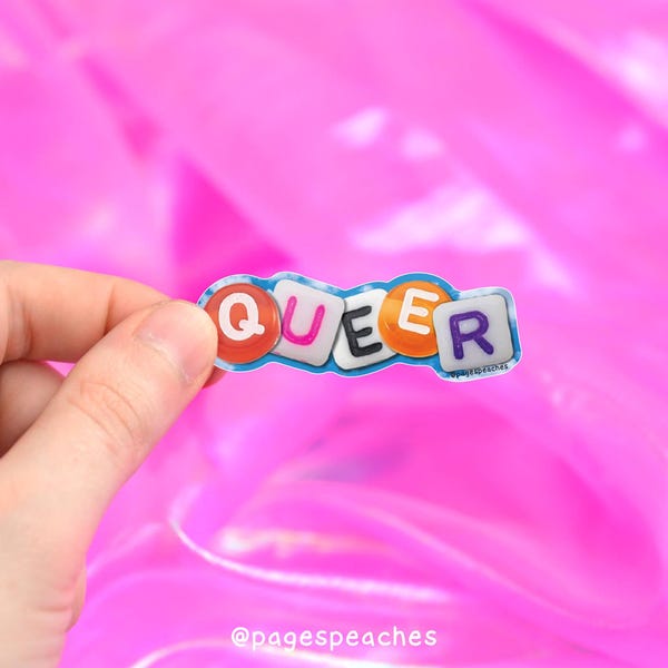 Queer Sticker, Sassy Laminated Decal | Waterproof Vinyl | Small Pack, Phone Case, Laptop, Hydroflask Compatible