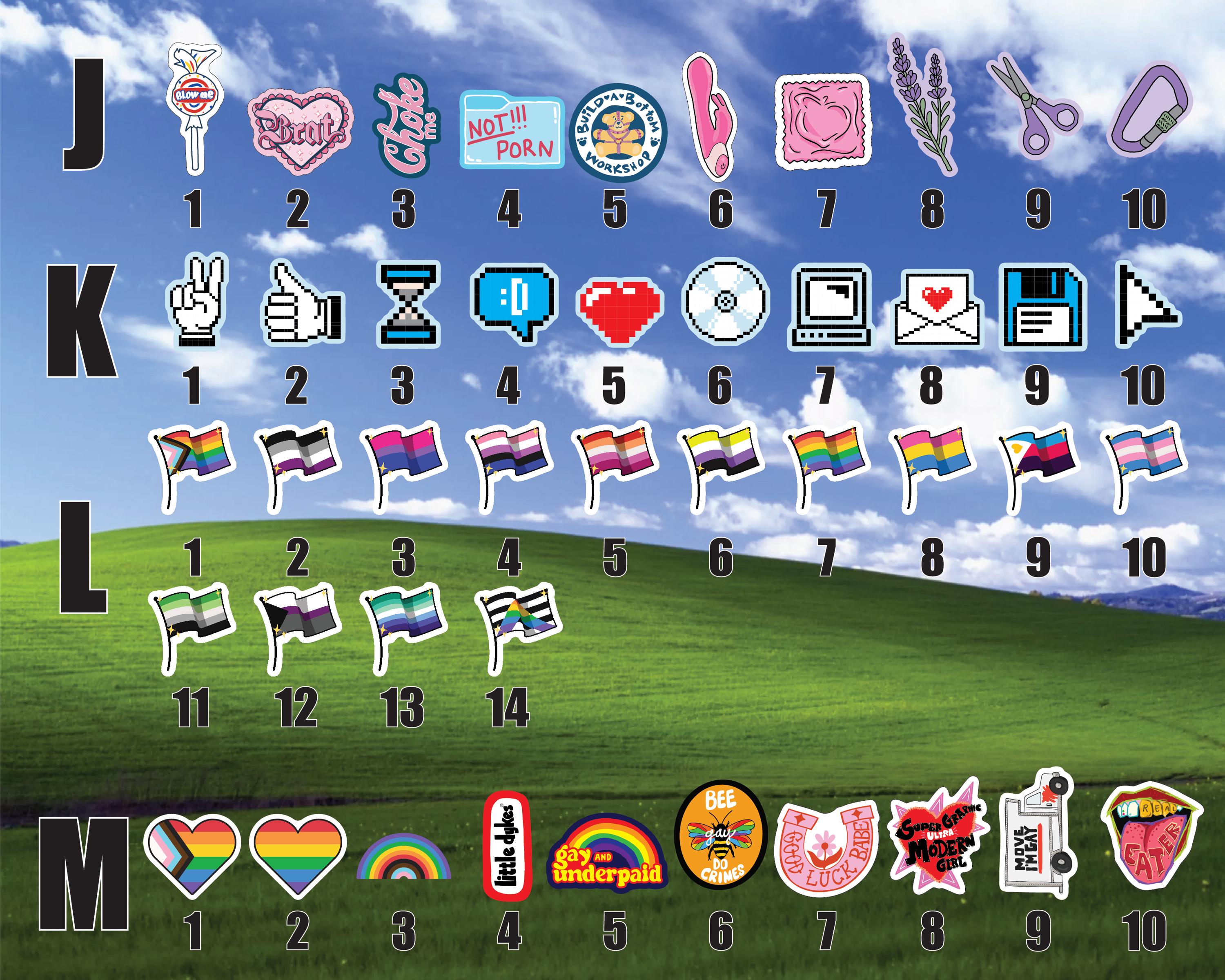 Asexual Mini Pride Flag Stickers LGBTQ Gay Rights Waterproof ...