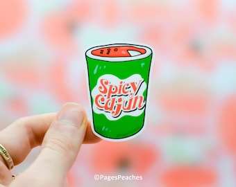 Spicy Cajun Seasoning Sticker Small Waterproof Vinyl Sticker for Phone Case