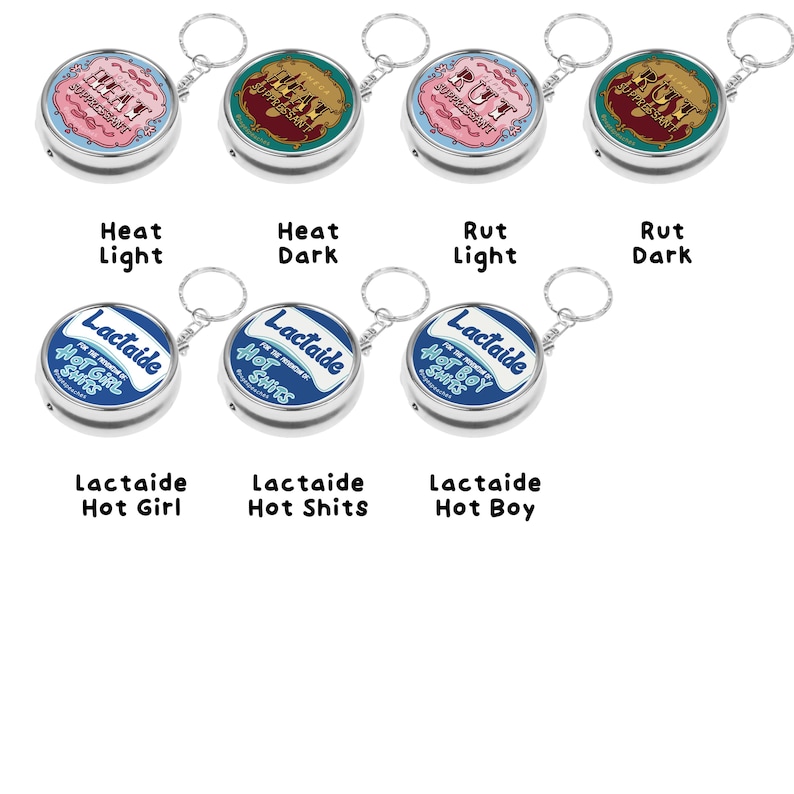 B-Grade Pill Case – 3-Way Divider Keychain, On-the-Go Medication image 4