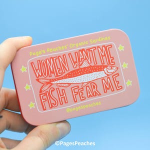 Women Want Me Fish Fear Me Cigarette Joint Case for Smokers | On-The-Go Traveling Cigarette and Joint Case