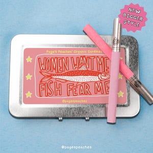 Women Want Me Fish Fear Me Cigarette Joint Case for Smokers | On-The-Go Traveling Cigarette and Joint Case