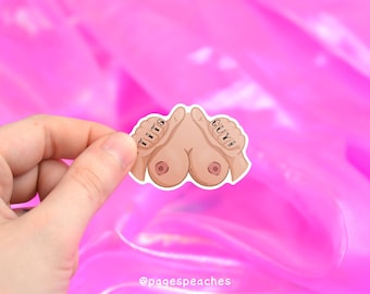 Tits Guy Laminated Waterproof Sticker