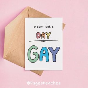 Carte d'anniversaire homosexuelle Day Over Carte LGBTQ+