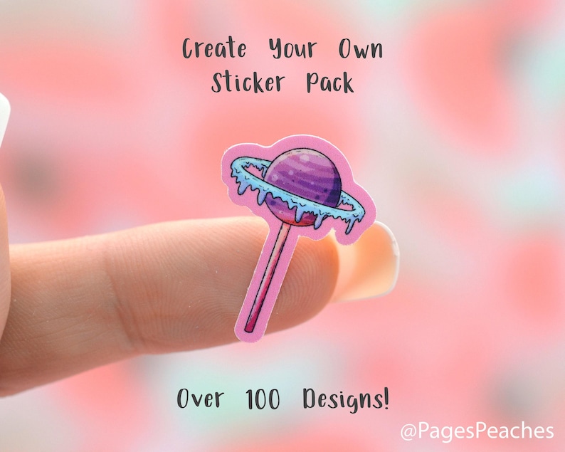 Mini Stickers Small Waterproof Waterbottle Stickers Little Tiny Stickers for Phone Case image 1