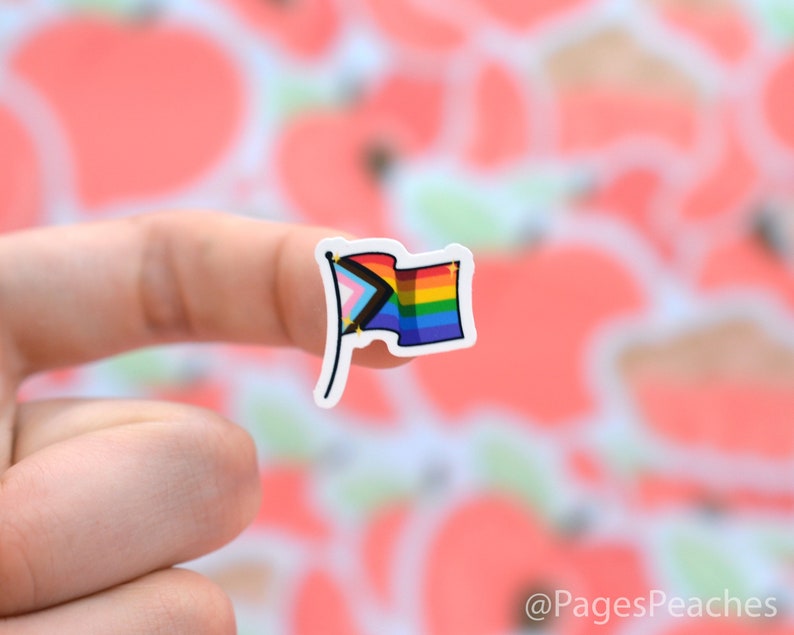 Mini Pride Sticker Gay Pride Queer LGBTQ+ Rainbow Stickers Tiny Phone Case Stickers Small Waterproof Stickers 