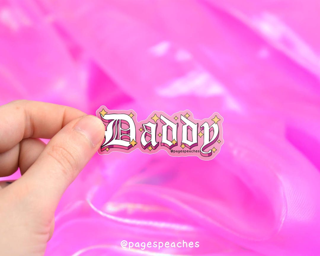 Daddy Laminated Waterproof Sticker - Etsy