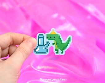 420 Dino Bong Laminated Waterproof Sticker