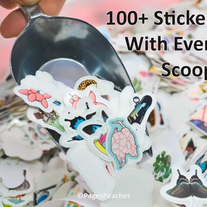 Lucky Mini Sticker Scoop Small Sticker Confetti Random Tiny Stickers for Phone Case
