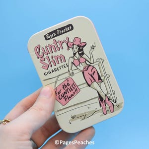 Cuntry Slim STASH TIN för rökare | Resande cigarett- och jointfodral för resor