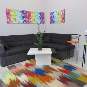 Wool Rug,Bright Area Rug,Rag Rugs,Carpet Rug,Modern Home Decor,Living room Decor,Woven Rug,Bedroom Decor,Bohemian Rug,Floor Living Room Rugs