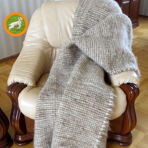 Wool Blanket,Throw Blanket Handmade,Beige Bedspread,Woven Coverlet,Queen Size Rug,Carpet Rug,Bed Blanket,Weighted Blanket,Hand Woven Rugs