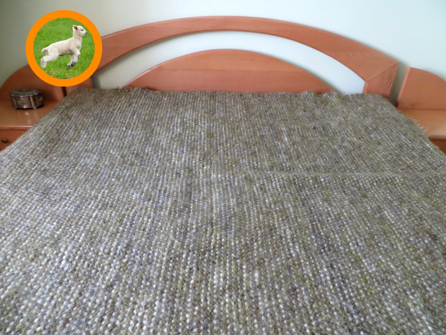 Wool Blanket Throw Green Woven Blanket Weighted Blankets Etsy