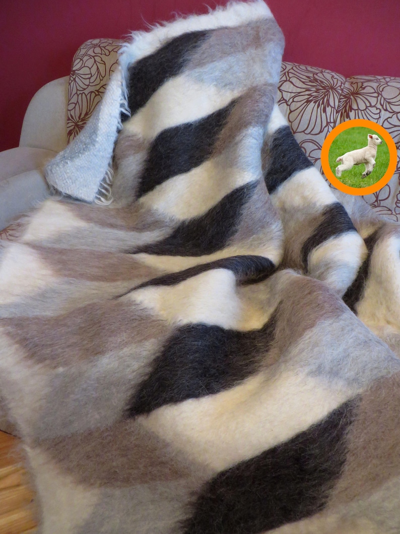 Wool Blanketluxury Beddingwool Throw Blanketbed Throwbed Etsy