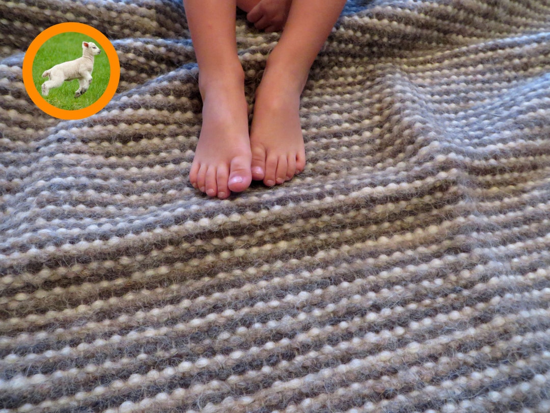 Wool Rugs, Weighted Blanket, Woven Bed Spread, Woven Area Rug, Wool