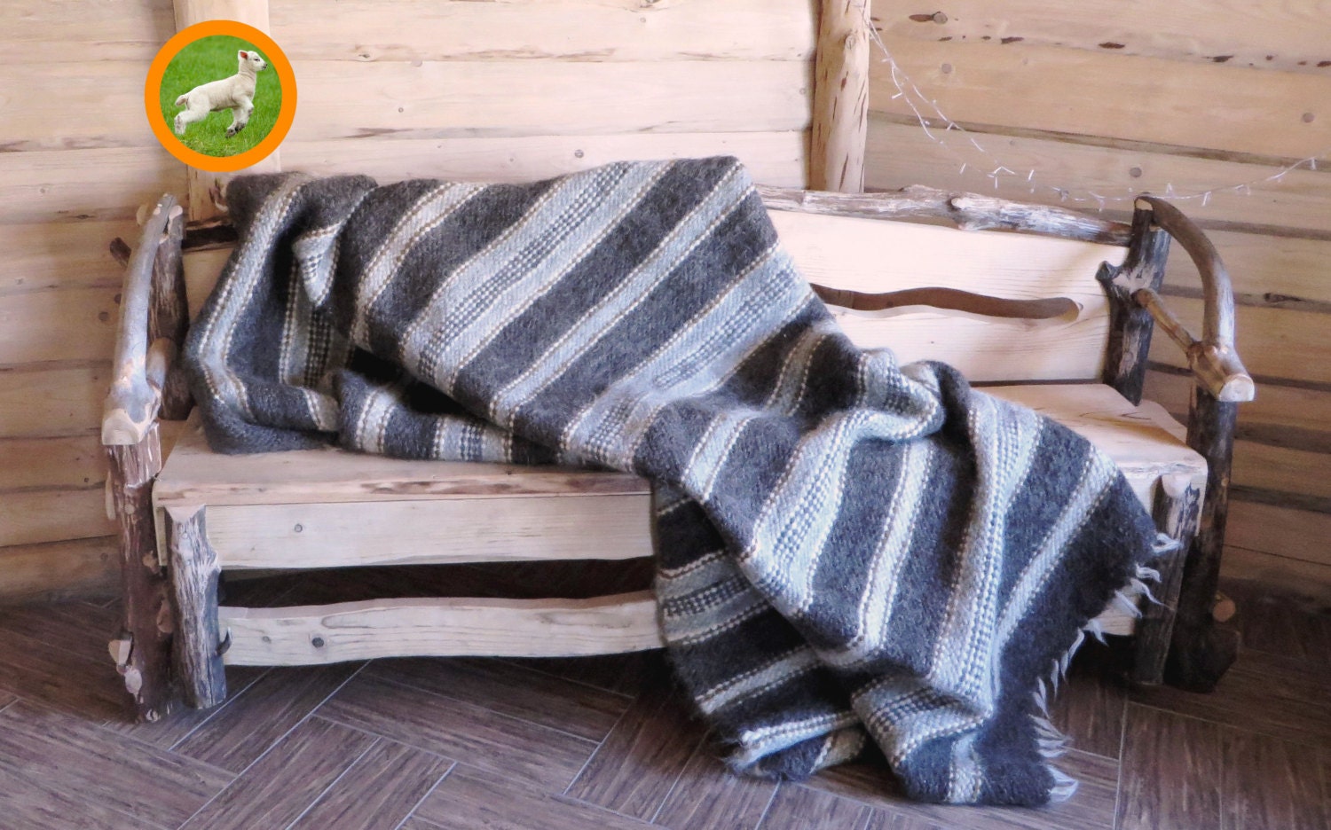 Scandinavian Wool BlanketsRustic Mountain Cabin Farmhouse | Etsy