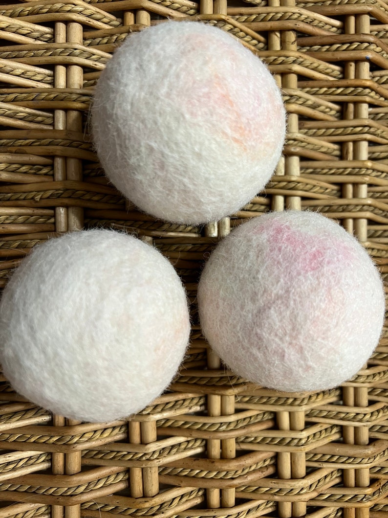 Dryer Balls Made From Alpaca Fiber set of 3 Etsy