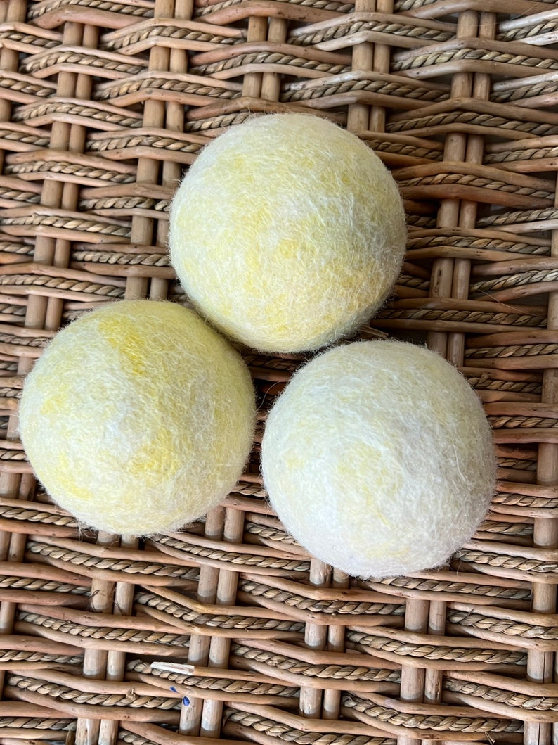 Dryer Balls Made From Alpaca Fiber set of 3 Etsy