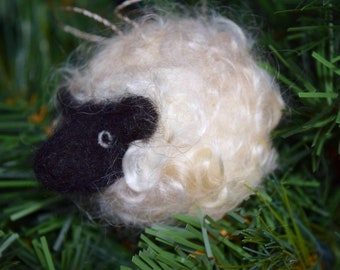 Fuzzy Sheep Ornament