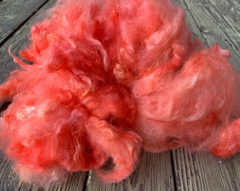 Salmon Alpaca Fiber (white)