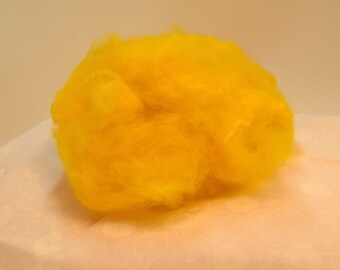 Bright Yellow Alpaca Fiber