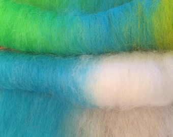 Alpaca fiber batts - Custom made/dyed.