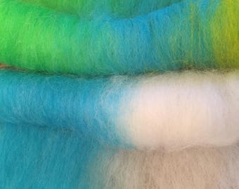 Alpaca fiber batts - Custom made/dyed.