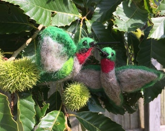 Needle Felted Hummingbird