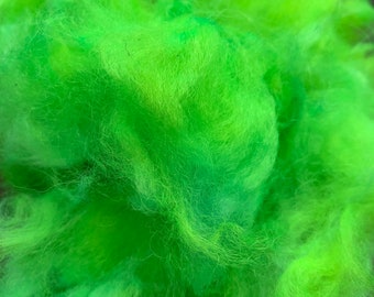 Chartreuse Alpaca Fiber Dyed