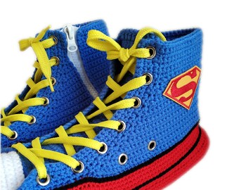 superman baby converse