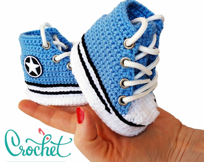 Easy Making Baby Booties Knitted Slipper Pattern, Newborn Baby Home Shoes Patterning, Infant Sneakers Simple Template, Booties  Education
