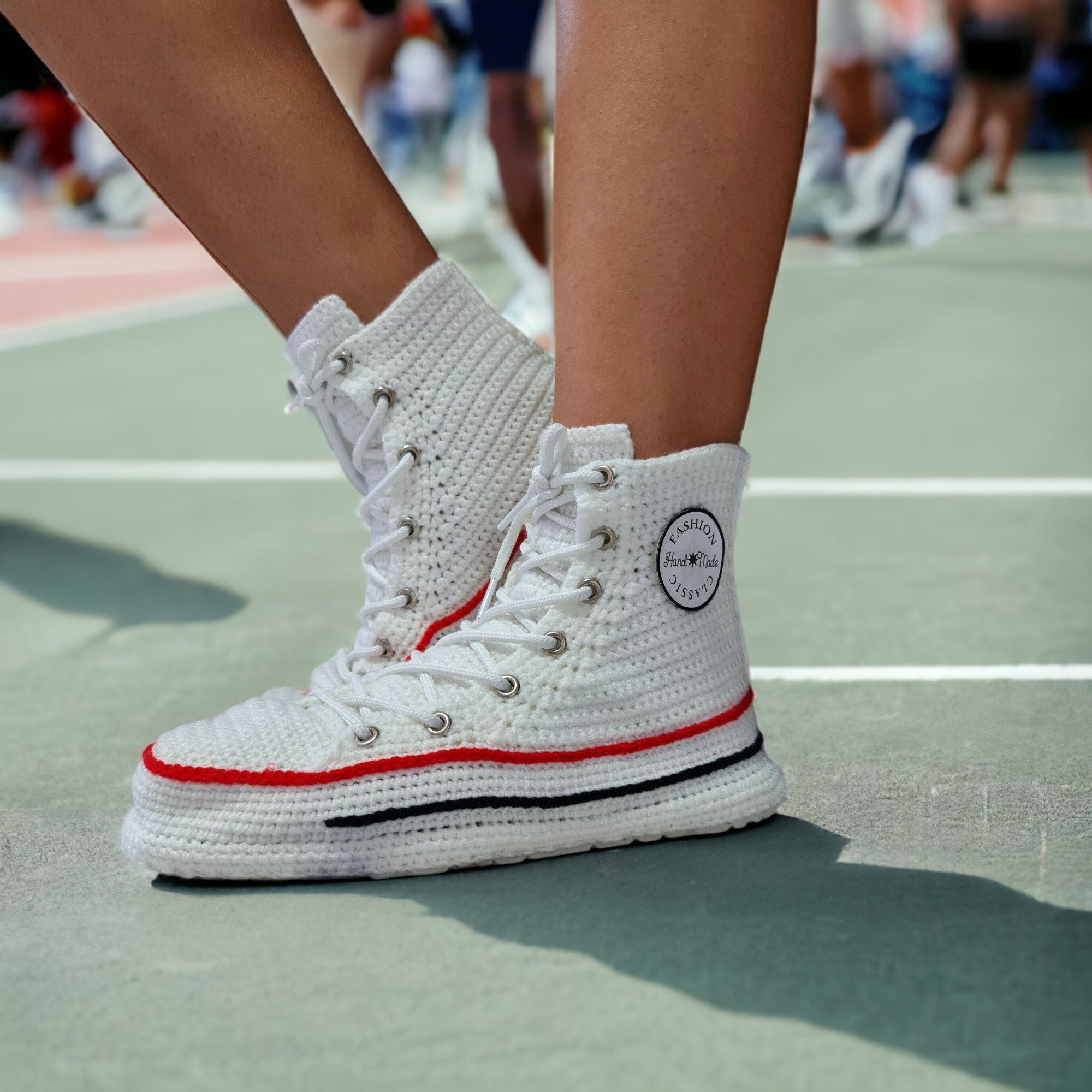 Chuck taylor all star crochet high top hotsell