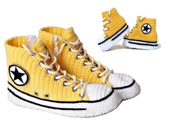 Abbinamento mamma e figlia Scarpe Abiti Madre e Bambini | Etsy Madre e figlia converse pantofole stesse scarpe mamma e me