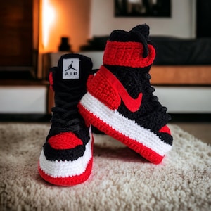 knitted jordan booties