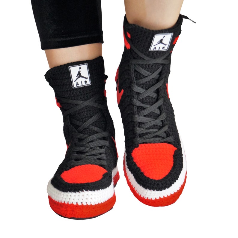 Jordan Sneakers Plush Custom Slippers Basketball Shoes Etsy