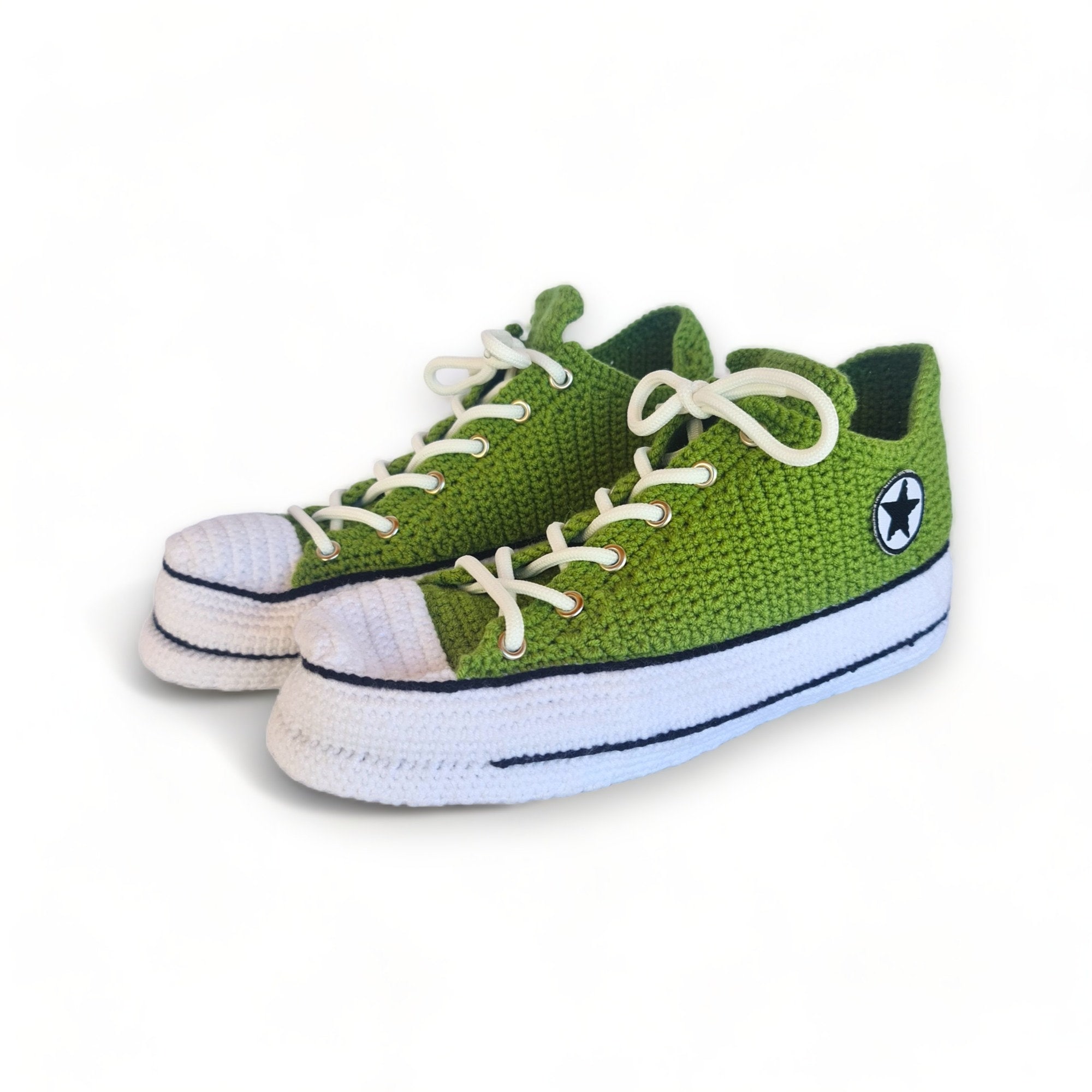Custom Crocheted Sneakers - product view 4 Custom Crocheted Sneakers - product view 4
