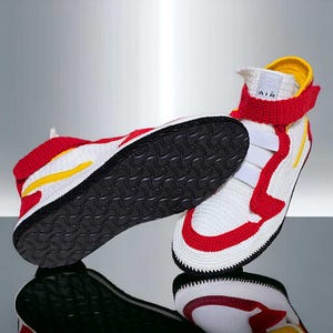 Crochet Jordan Sneaker Slippers for Men and Women