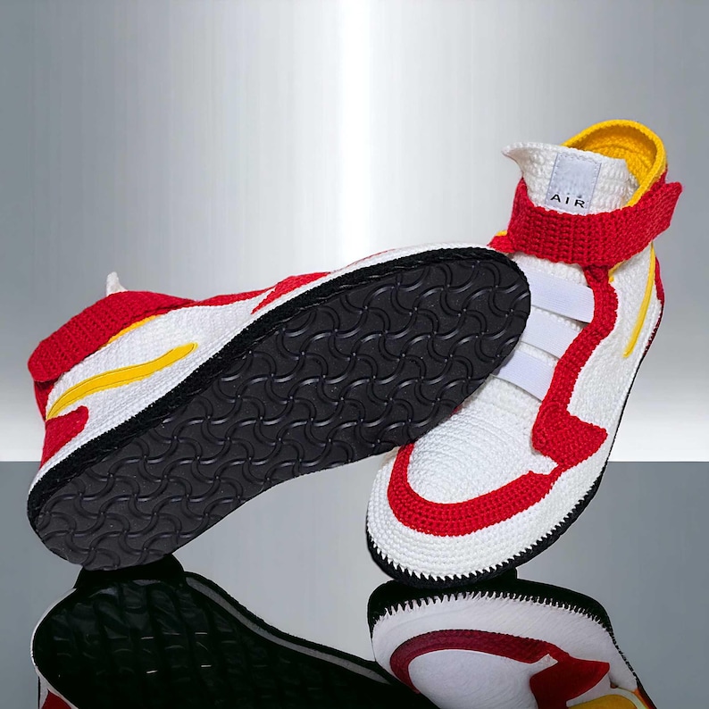 Crochet Jordan Sneaker Slippers for Men and Women