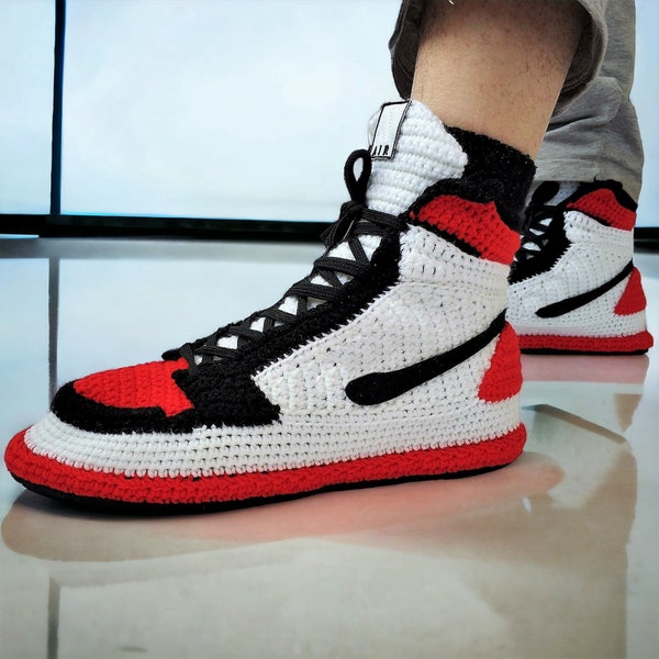jordan plush jordan sneaker slippers