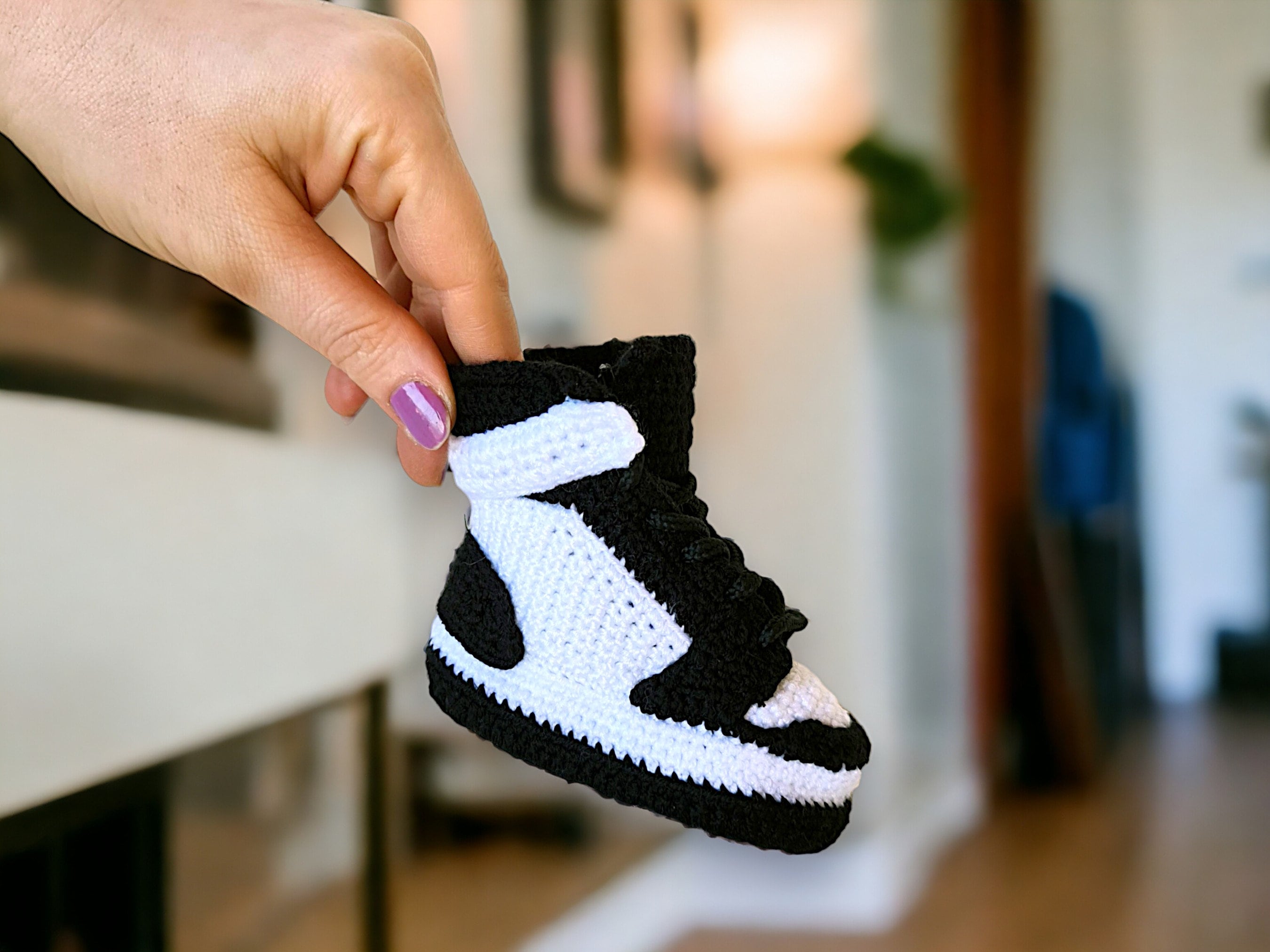 Custom Crochet Baby Sneakers - product view 3 Custom Crochet Baby Sneakers - product view 3