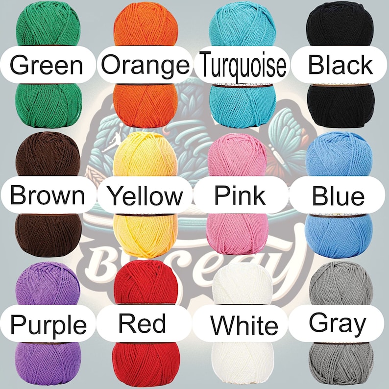 Puede incluir: Surtido de ovillos de lana en varios colores, incluyendo verde, naranja, turquesa, negro, marr&oacute;n, amarillo, rosa, azul, morado, rojo, blanco y gris.