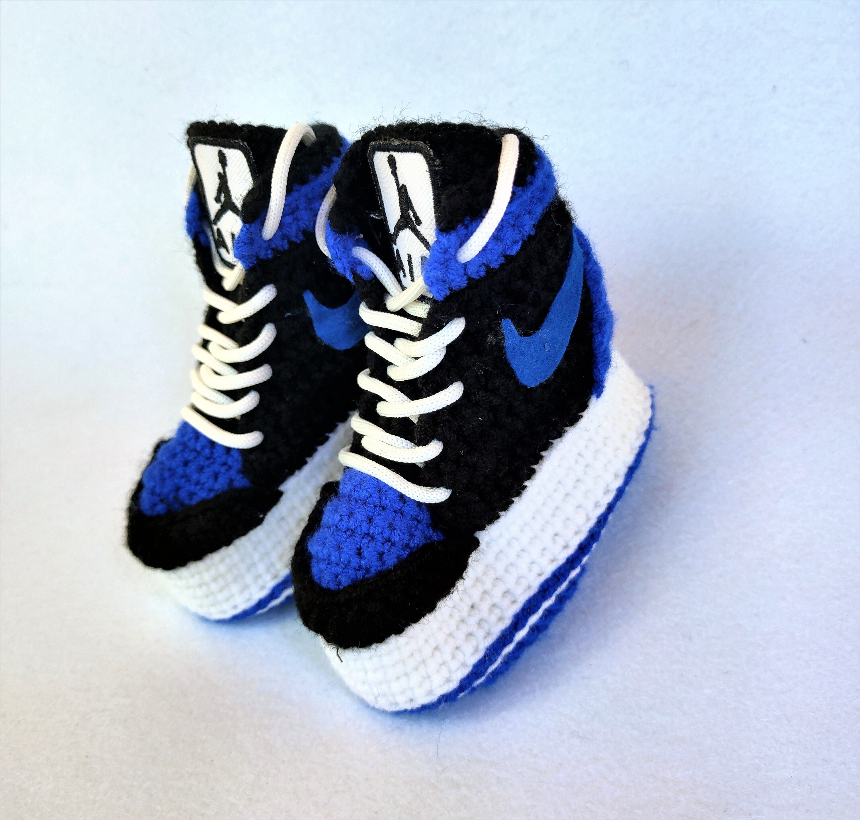 knitted jordan booties