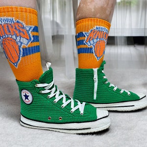 Modern Crochet Converse Sneakers for All Seasons | Soft Wool Slippers for Sneakerheads