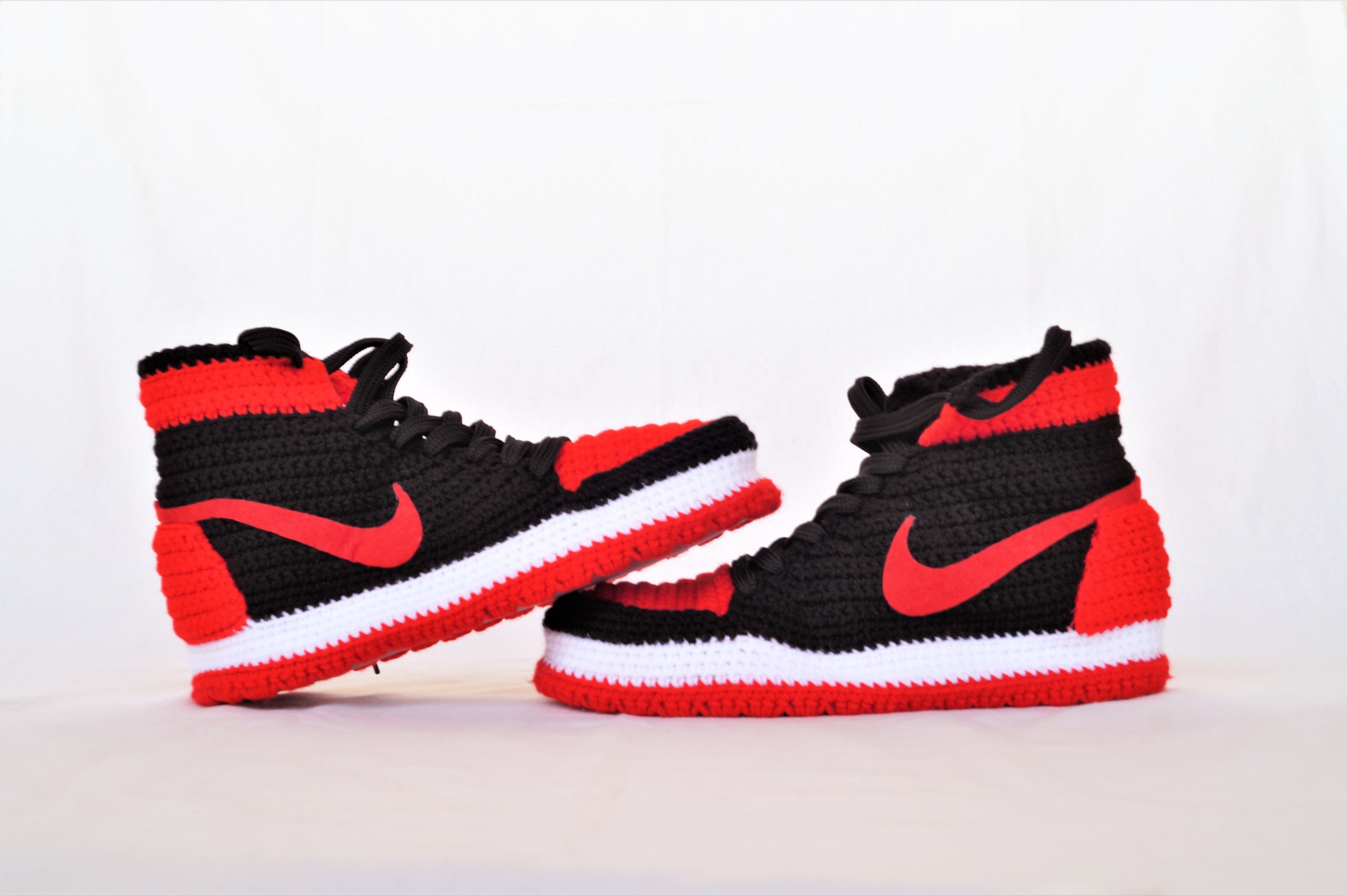 Crochet Air Jordan 1 Retro Home Shoe Air Jordan Basketball Etsy