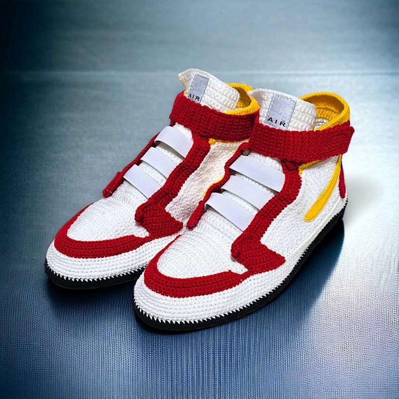 Breathable Crochet Jordan Slippers for Sports Fans